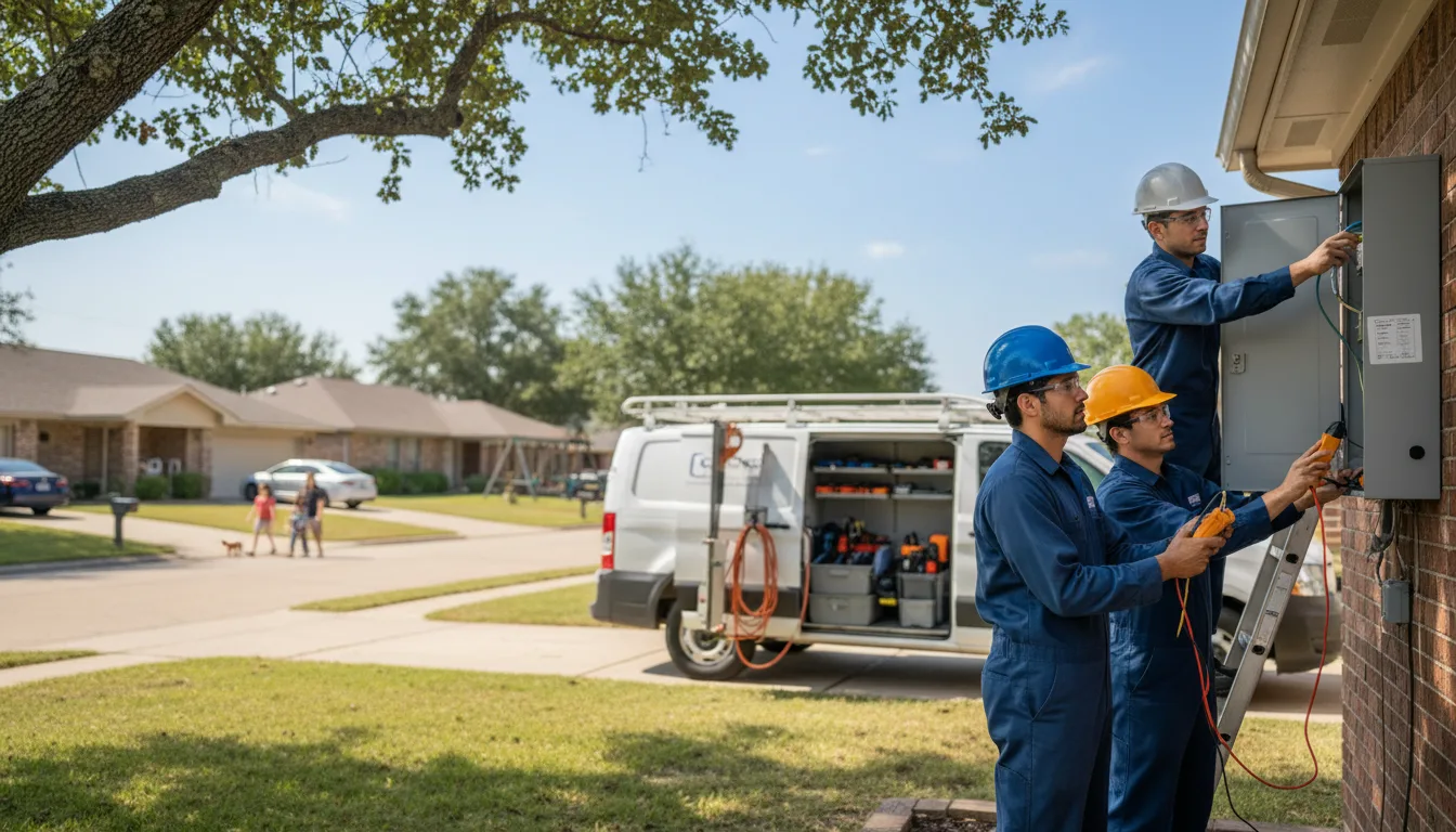 Certified electrician providing emergency electrical services in Rentz, GA
